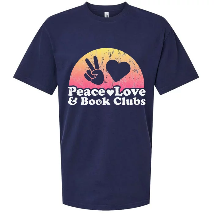 Peace Love and Book Clubs Book Club Sueded Cloud Jersey T-Shirt