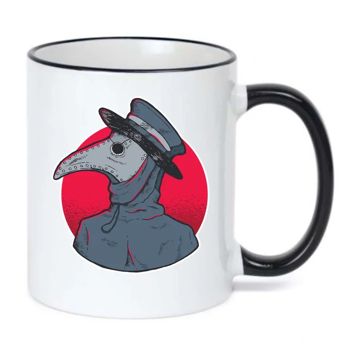 Plague Doctor Mask Black Color Changing Mug