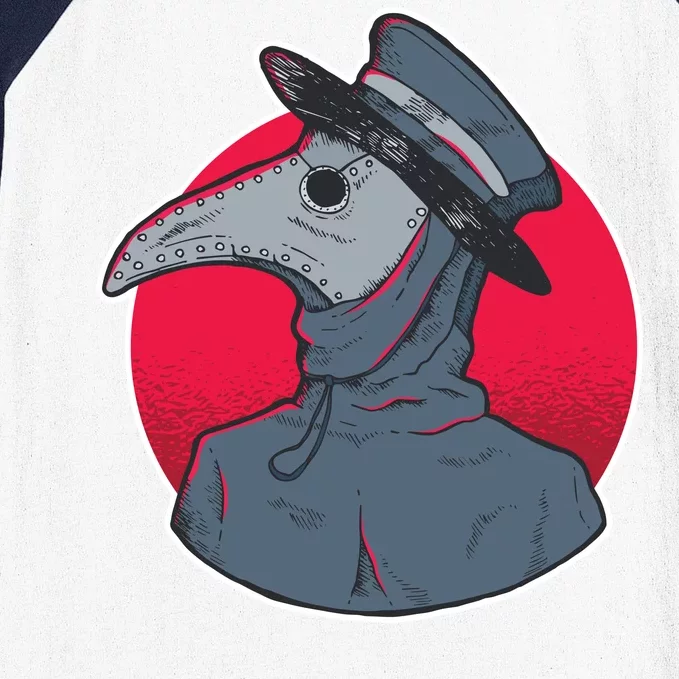 Plague Doctor Mask Baseball Sleeve Shirt