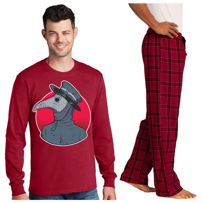 Plague Doctor Mask Long Sleeve Pajama Set