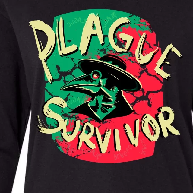 Plague Survivor Womens Cotton Relaxed Long Sleeve T-Shirt