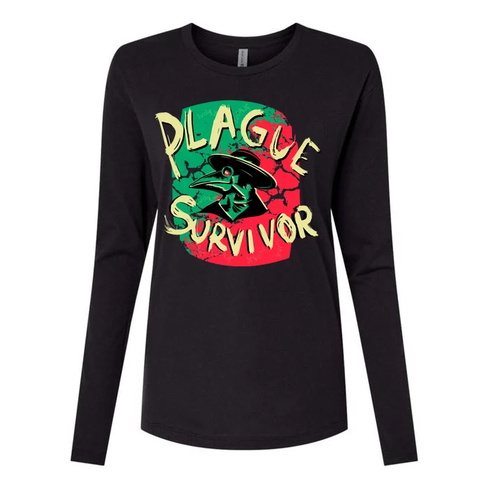 Plague Survivor Womens Cotton Relaxed Long Sleeve T-Shirt