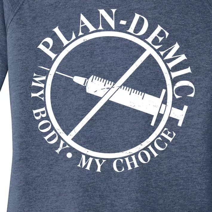 Plan-Demic My Body My Choice Women's Perfect Tri Tunic Long Sleeve Shirt