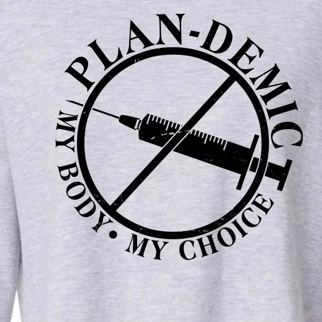 Plan-Demic My Body My Choice Cropped Pullover Crew