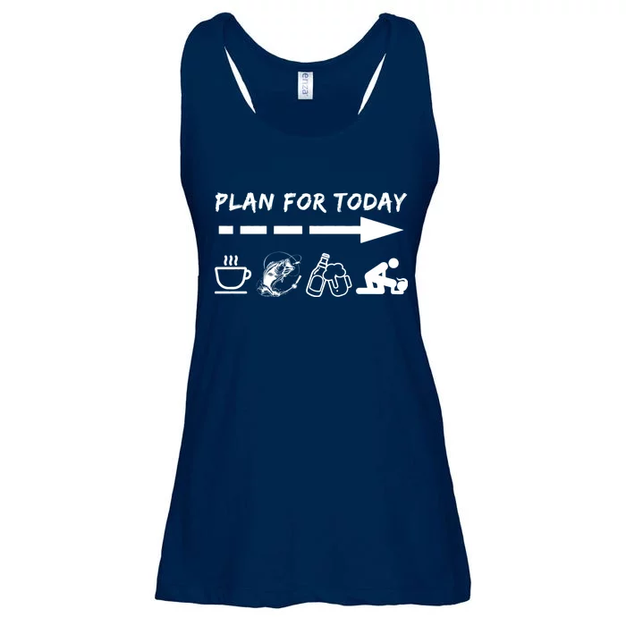 Plan For Today Coffee Fishing Beer Sex Ladies Essential Flowy Tank