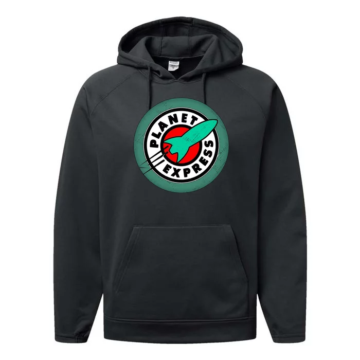 Planet Express Logo Vintage Performance Fleece Hoodie