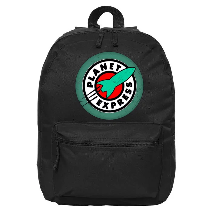 Planet Express Logo Vintage 16 in Basic Backpack