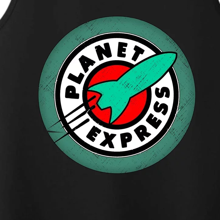 Planet Express Logo Vintage Performance Tank