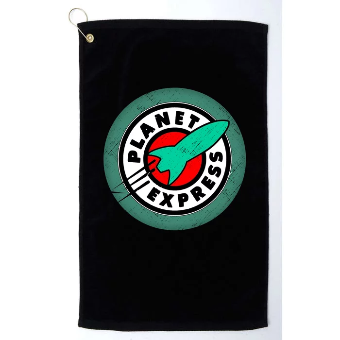 Planet Express Logo Vintage Platinum Collection Golf Towel