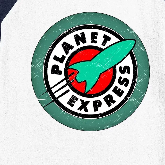 Planet Express Logo Vintage Baseball Sleeve Shirt