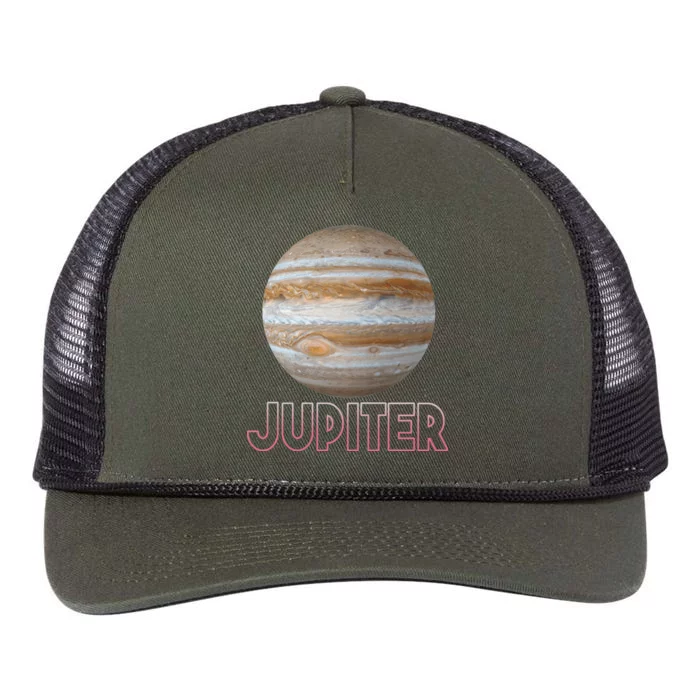 Planet Jupiter Retro Rope Trucker Hat Cap