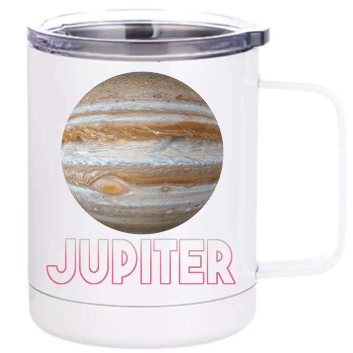 Planet Jupiter Front & Back 12oz Stainless Steel Tumbler Cup