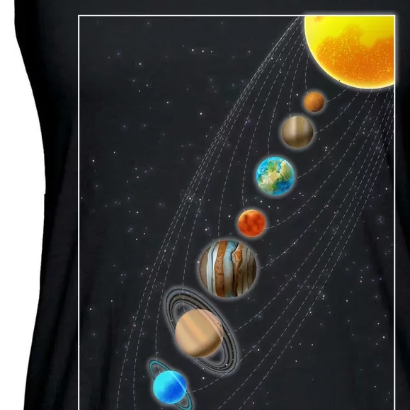 Planets Solar System Ladies Essential Flowy Tank