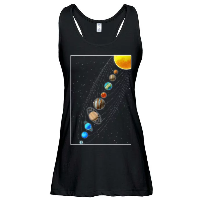 Planets Solar System Ladies Essential Flowy Tank