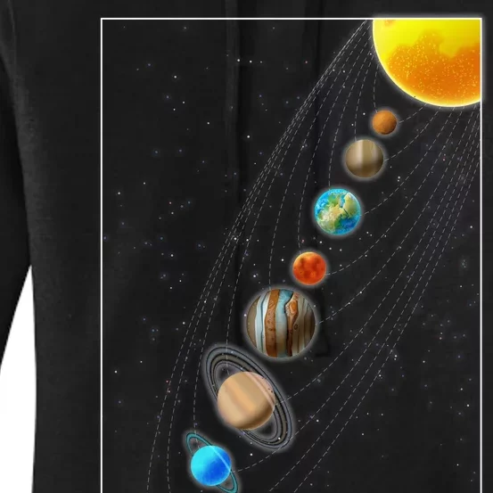 Planets Solar System Women's Pullover Hoodie