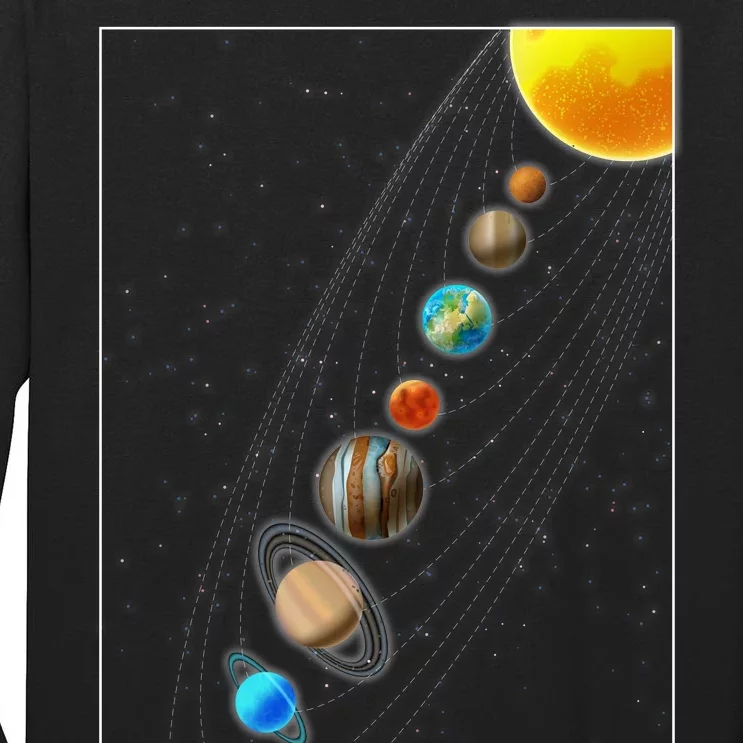 Planets Solar System Tall Long Sleeve T-Shirt