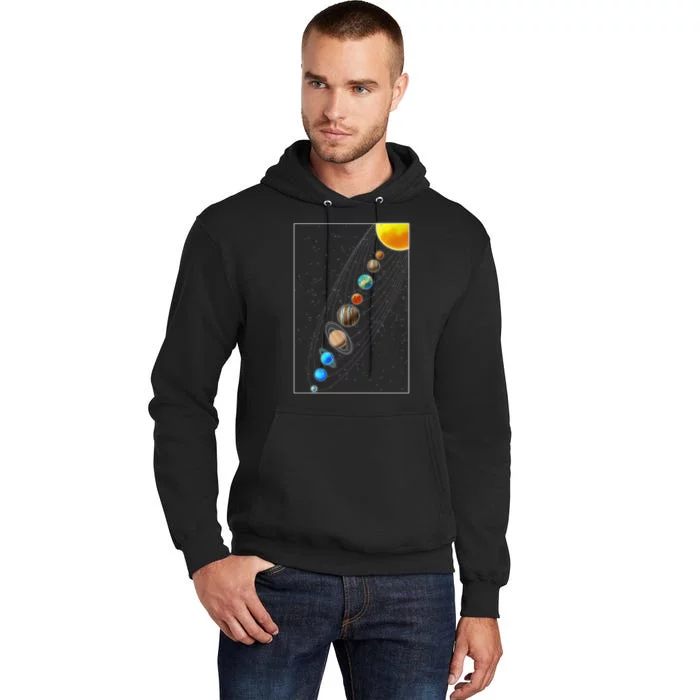 Planets Solar System Tall Hoodie