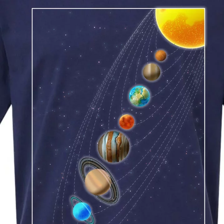 Planets Solar System Sueded Cloud Jersey T-Shirt