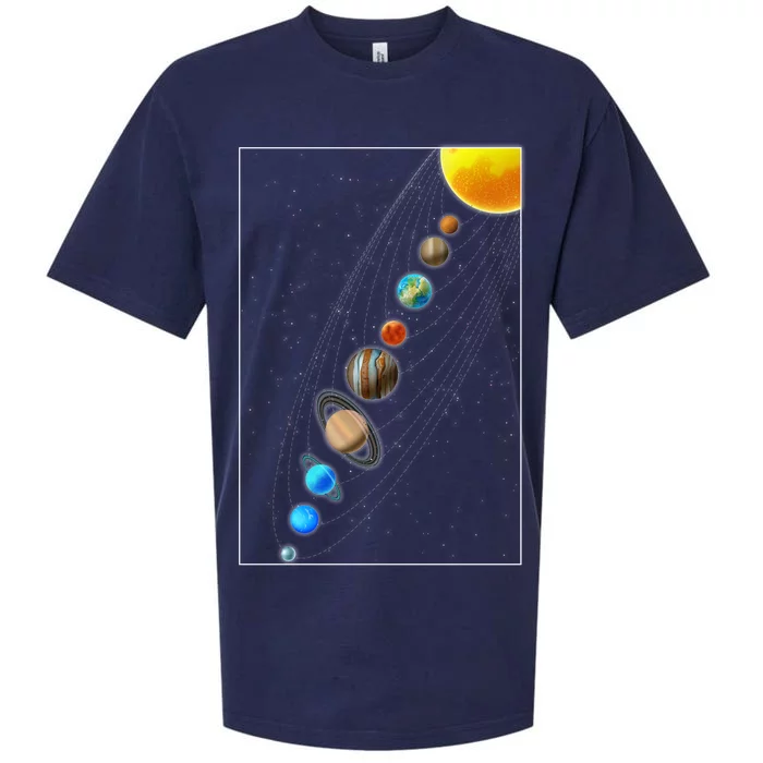 Planets Solar System Sueded Cloud Jersey T-Shirt