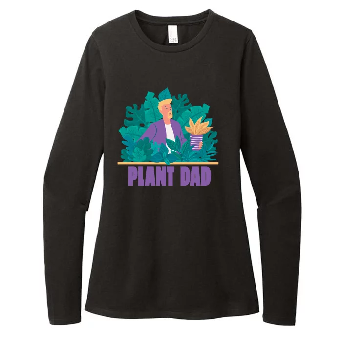 Plant Dad Womens CVC Long Sleeve Shirt