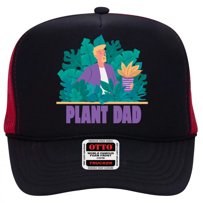 Plant Dad High Crown Mesh Trucker Hat