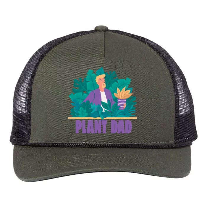 Plant Dad Retro Rope Trucker Hat Cap