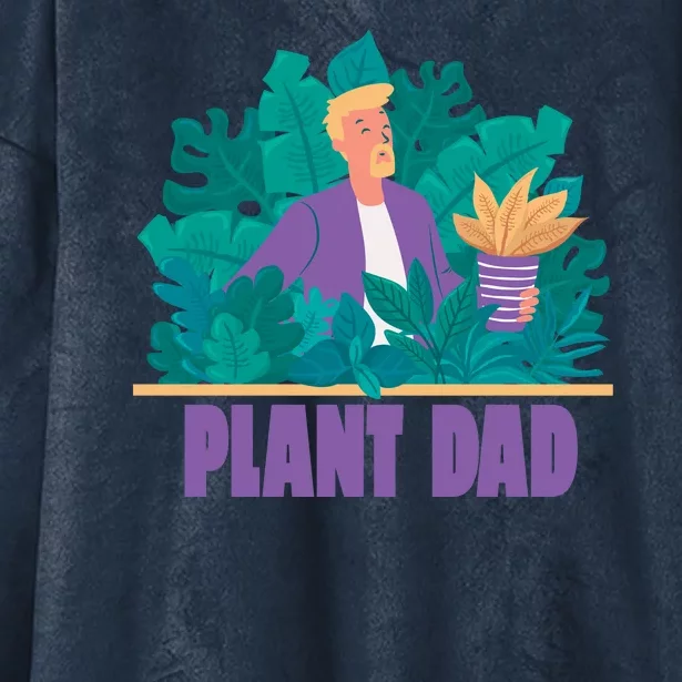 Plant Dad Hooded Wearable Blanket