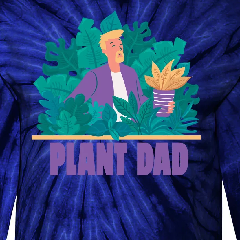 Plant Dad Tie-Dye Long Sleeve Shirt