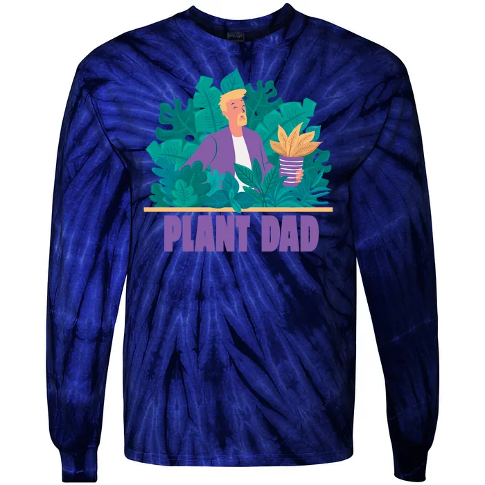 Plant Dad Tie-Dye Long Sleeve Shirt