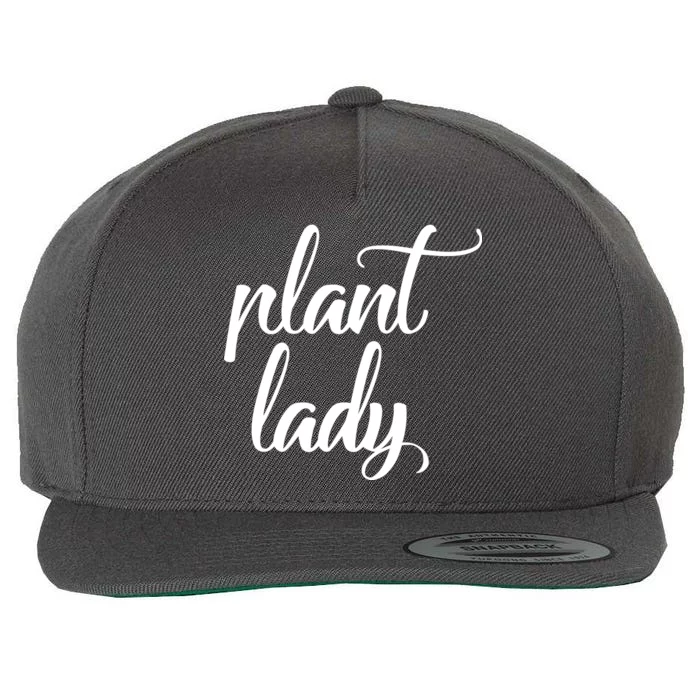 Plant Lady Mom Mother Gardening Funny Wool Snapback Cap