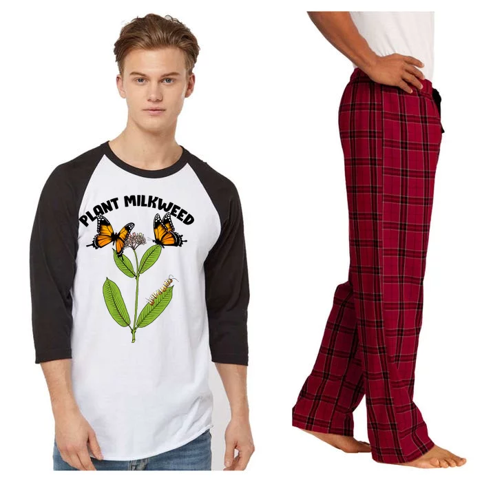 Plant Milkweed Raglan Sleeve Pajama Set