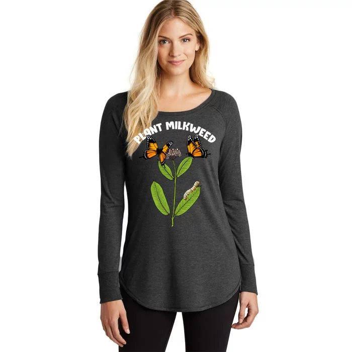 Plant Milkweed Women's Perfect Tri Tunic Long Sleeve Shirt