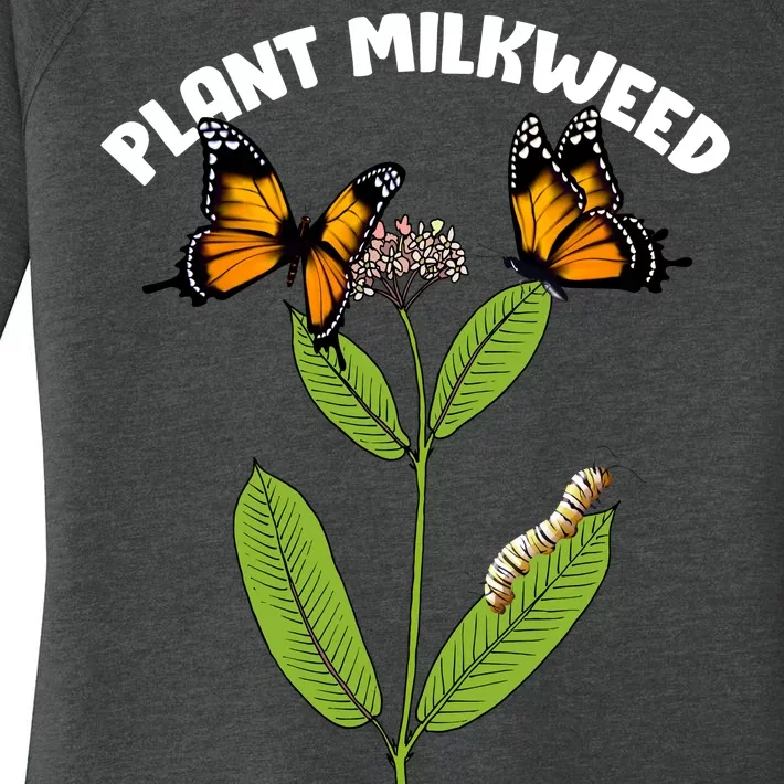 Plant Milkweed Women's Perfect Tri Tunic Long Sleeve Shirt