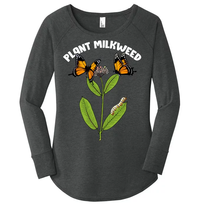 Plant Milkweed Women's Perfect Tri Tunic Long Sleeve Shirt