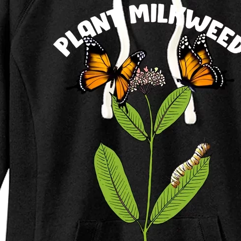 Plant Milkweed Women's Fleece Hoodie