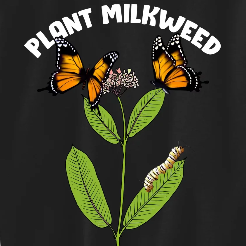 Plant Milkweed Kids Sweatshirt