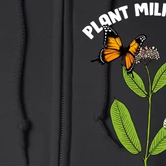 Plant Milkweed Full Zip Hoodie