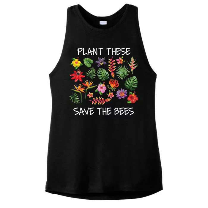 Plant These Save Bees Ladies Tri-Blend Wicking Tank