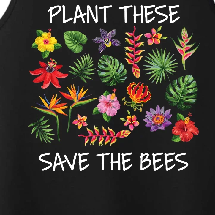 Plant These Save Bees Performance Tank