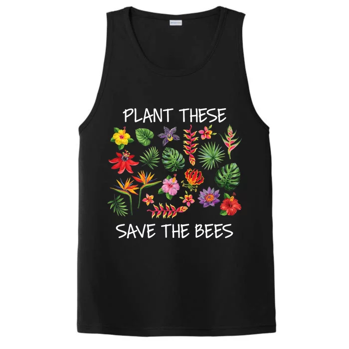 Plant These Save Bees Performance Tank