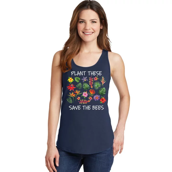 Plant These Save Bees Ladies Essential Tank