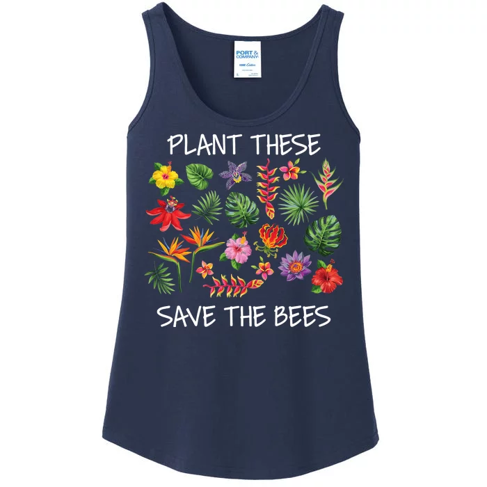 Plant These Save Bees Ladies Essential Tank