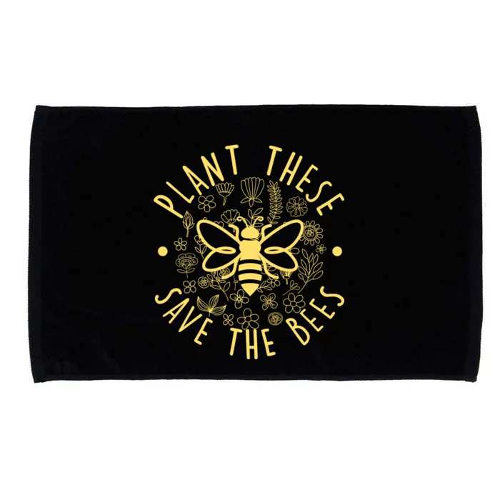 Plant These Save The Bees Microfiber Hand Towel