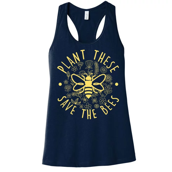 Plant These Save The Bees Women's Racerback Tank