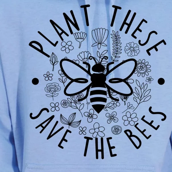 Plant These Save The Bees Unisex Surf Hoodie