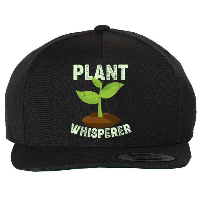 Plant Whisperer Garden Plant Lover Wool Snapback Cap