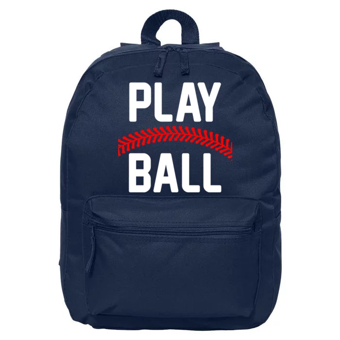 Play Ball Baseball and Softball Players 16 in Basic Backpack