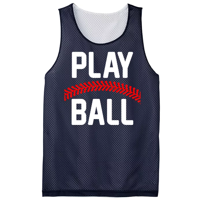 Play Ball Baseball and Softball Players Mesh Reversible Basketball Jersey Tank