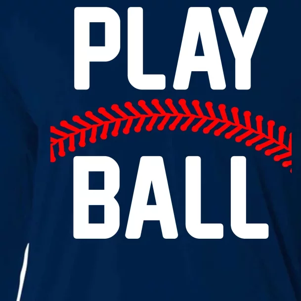 Play Ball Baseball and Softball Players Cooling Performance Long Sleeve Crew