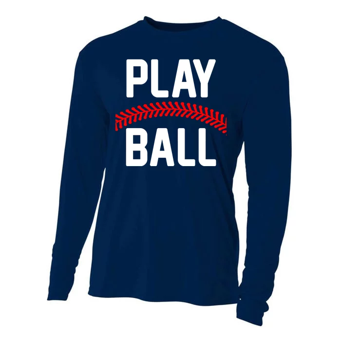 Play Ball Baseball and Softball Players Cooling Performance Long Sleeve Crew